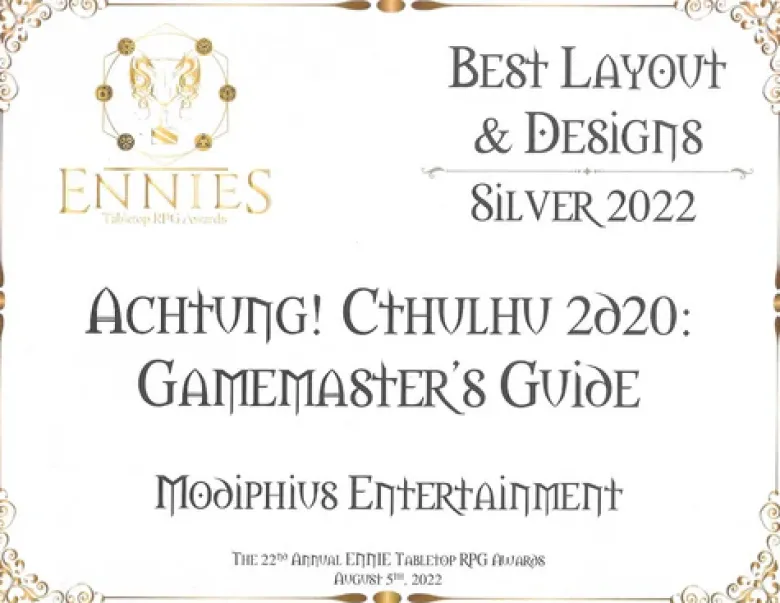Achtung! Cthulhu 2d20: Gamemaster's Guide