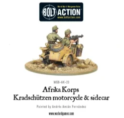 Afrika Korps Kradschutzen Motor & Sidecar