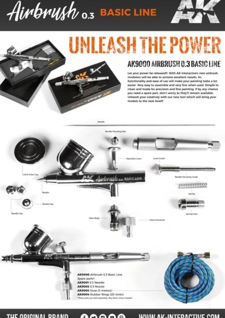AK Airbrush - Basic line 3.0 - Aerograf
