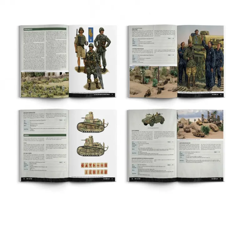 Armies of Italy with 'Desert Lightning' book miniature - Third Edition