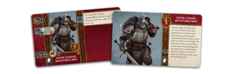 A Song of Ice & Fire: Lannister Ludzie gór (The Mountain's Men) PL