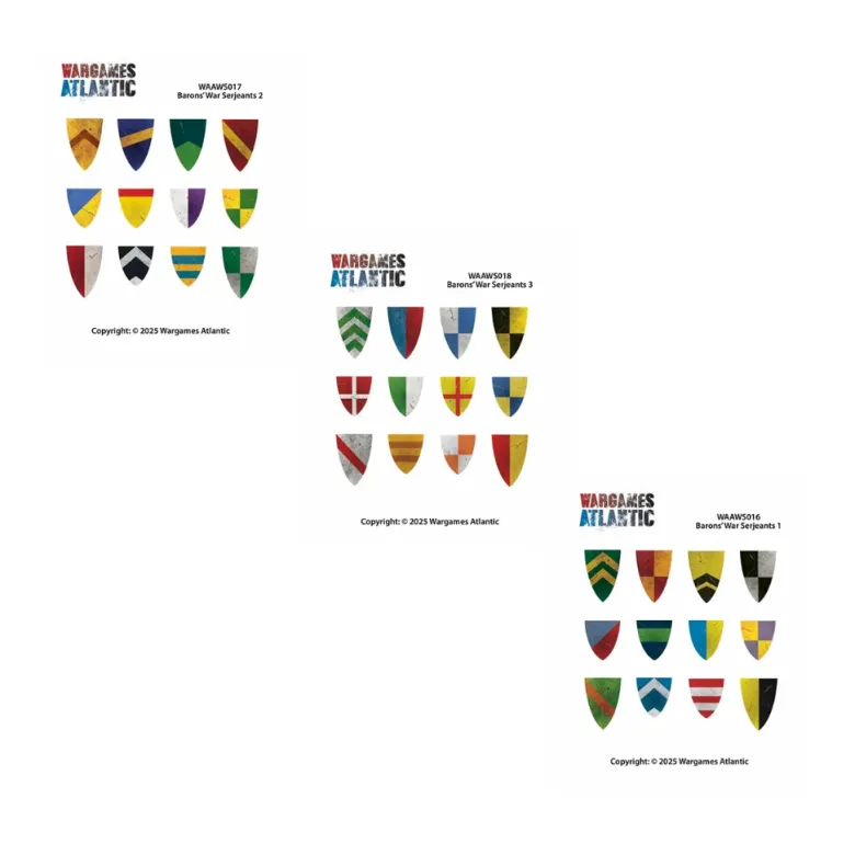 Baron's War: Shield Decals Serjeants 1