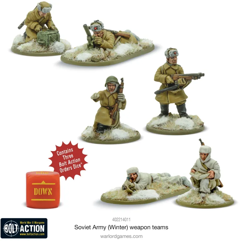 Bolt Acion: Soviet Army (Winter) Weapons Teams
