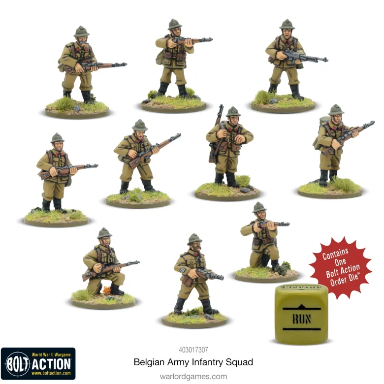 Bolt Action: Belgian Army Infantry Squad