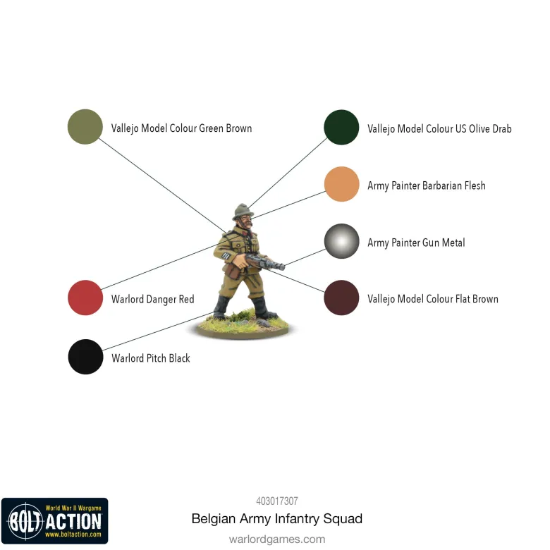 Bolt Action: Belgian Army Infantry Squad