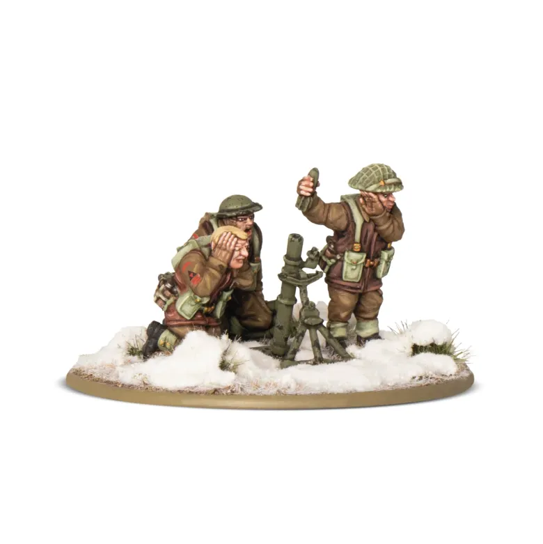Bolt Action: British & Canadian Infantry (Winter) Medium Mortar Team