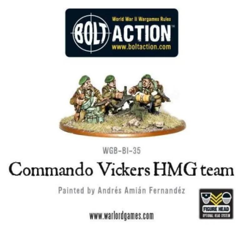 Bolt Action: British Commando Vickers MMG Team