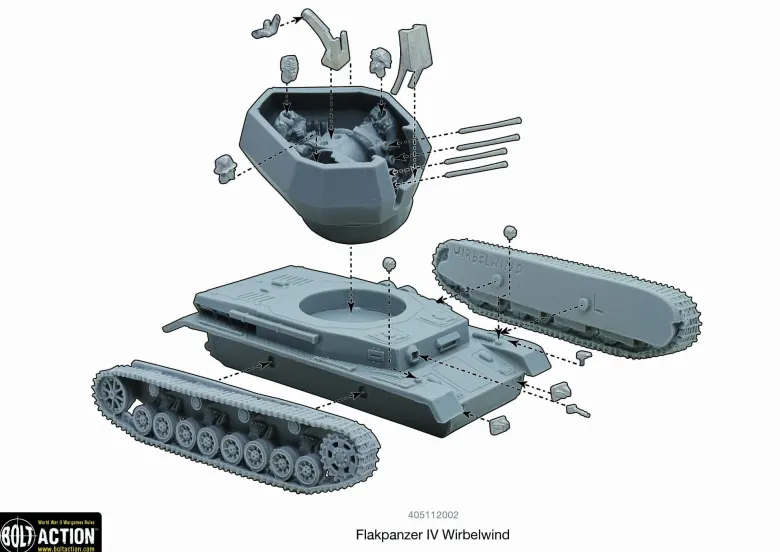 Bolt Action: Flakpanzer IV Wirbelwind (resin)