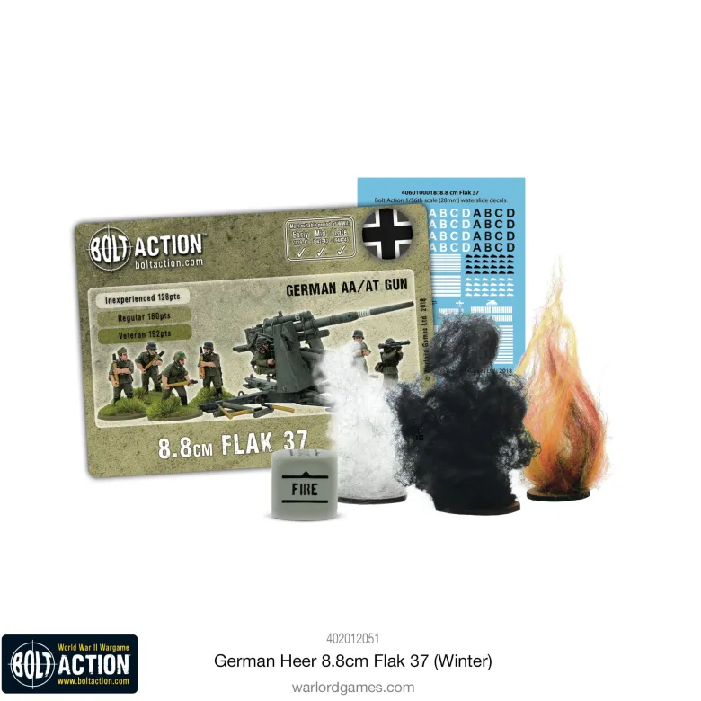 Bolt Action: German Heer 8.8cm Flak 37 (Winter)