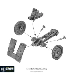 Bolt Action: German Heer 7.5cm leIG 18 Light Artillery (Winter)