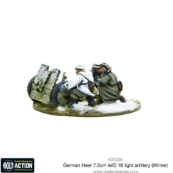 Bolt Action: German Heer 7.5cm leIG 18 Light Artillery (Winter)