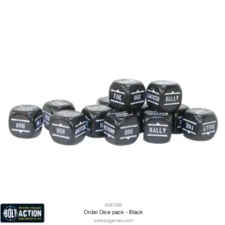 Bolt Action: Orders Dice - Black