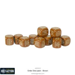 Bolt Action: Orders Dice - Brown