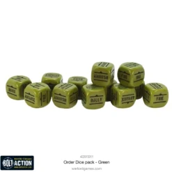 Bolt Action: Orders Dice - Green