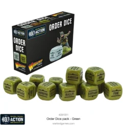 Bolt Action: Orders Dice - Green