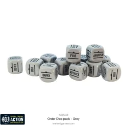 Bolt Action: Orders Dice - Grey