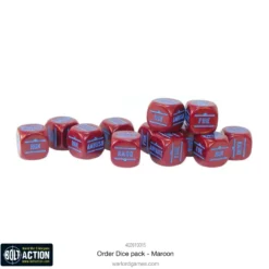 Bolt Action: Orders Dice - Maroon