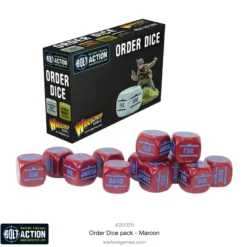 Bolt Action: Orders Dice - Maroon