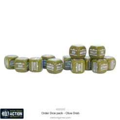 Bolt Action: Orders Dice - Olive Drab