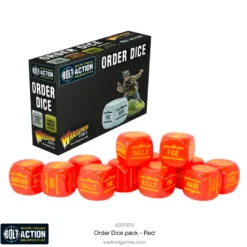 Bolt Action: Orders Dice - Red