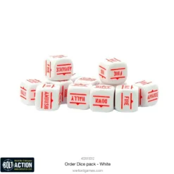 Bolt Action: Orders Dice - White