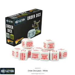 Bolt Action: Orders Dice - White