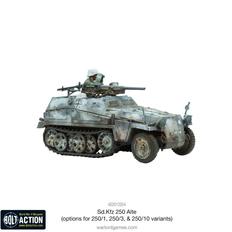 Bolt Action: Sd.Kfz 250 (Alte) Half-Track (options to make 250/1, 250/3 or 250/10 variants)