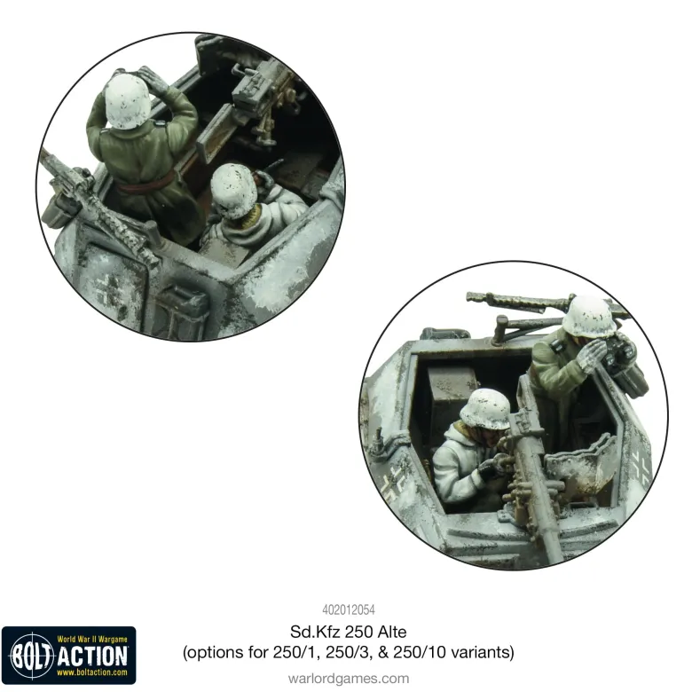 Bolt Action: Sd.Kfz 250 (Alte) Half-Track (options to make 250/1, 250/3 or 250/10 variants)