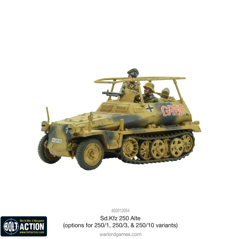 Bolt Action: Sd.Kfz 250 (Alte) Half-Track (options to make 250/1, 250/3 or 250/10 variants)