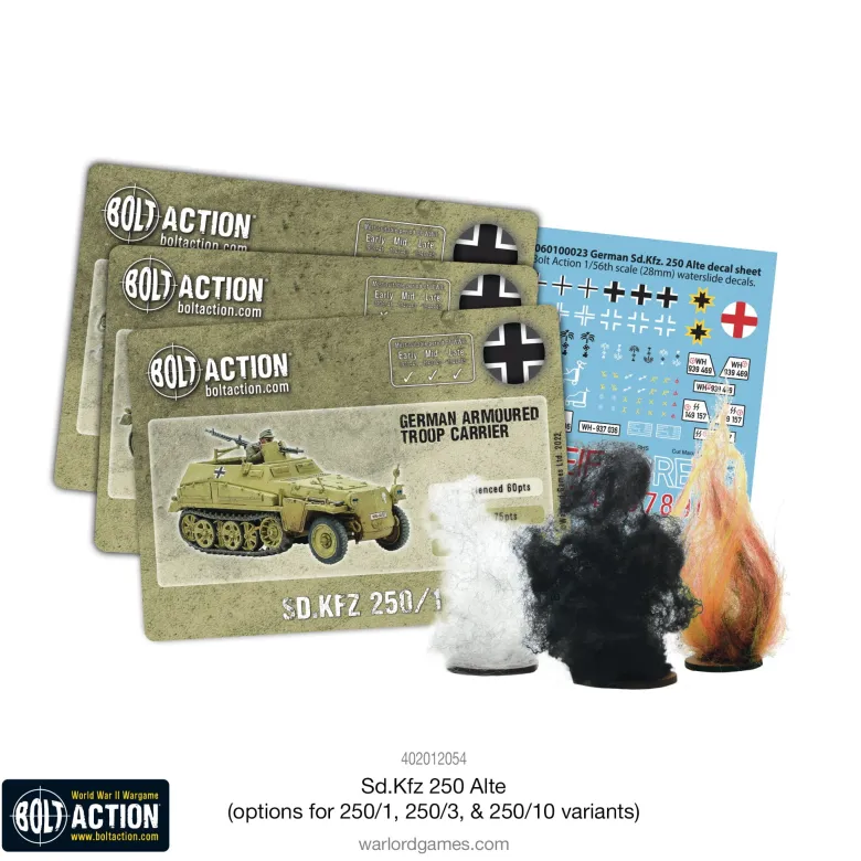 Bolt Action: Sd.Kfz 250 (Alte) Half-Track (options to make 250/1, 250/3 or 250/10 variants)