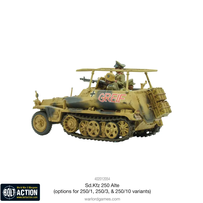 Bolt Action: Sd.Kfz 250 (Alte) Half-Track (options to make 250/1, 250/3 or 250/10 variants)