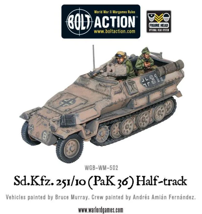 Bolt Action: SD.KFZ 251/10 PAK36 Half-track