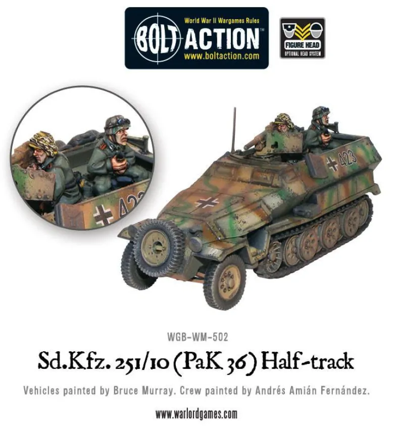 Bolt Action: SD.KFZ 251/10 PAK36 Half-track