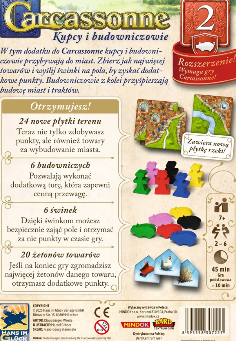 Carcassonne 3ed: 02 Kupcy i budowniczowie