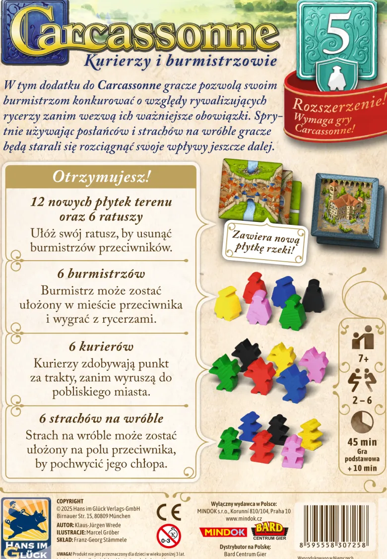 Carcassonne 3ed: 05 Kurierzy i Burmistrzowie
