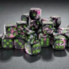 Chessex Brush Paintball/green 12mm d6 Dice Block (36 dice)