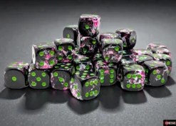 Chessex Brush Paintball/green 12mm d6 Dice Block (36 dice)