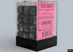 Chessex Brush Paintball/green 12mm d6 Dice Block (36 dice)