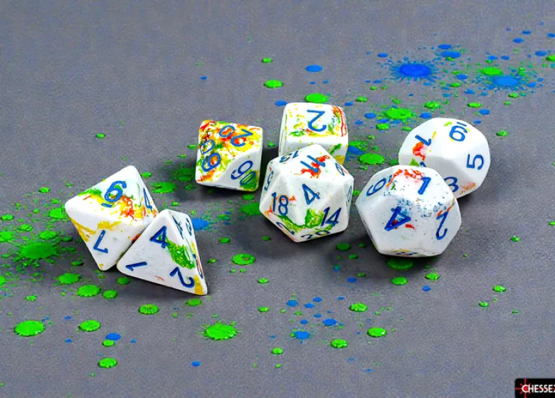 Chessex Brush Polyhedral Breezy/blue 7-Die Set