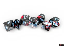 Chessex Brush Polyhedral Dark Side/blue 7-Die Set