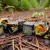 Chessex Brush Polyhedral Deep Forest/gold 7-Die Set