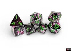 Chessex Brush Polyhedral Paintball/green 7-Die Set