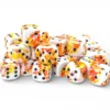 Chessex Brush Sunrise/black 12mm d6 Dice Block (36 dice)