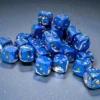 Chessex Brush Wavebreak/gold 12mm d6 Dice Block (36 dice)