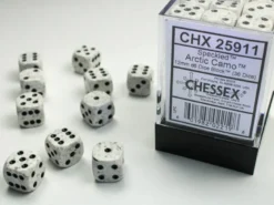 Chessex: Speckled Arctic Camo Set of 36 d6 (12mm)