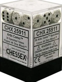 Chessex: Speckled Arctic Camo Set of 36 d6 (12mm)