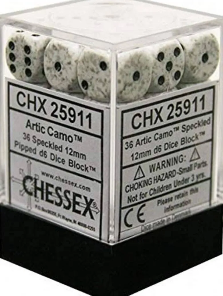 Chessex: Speckled Arctic Camo Set of 36 d6 (12mm)
