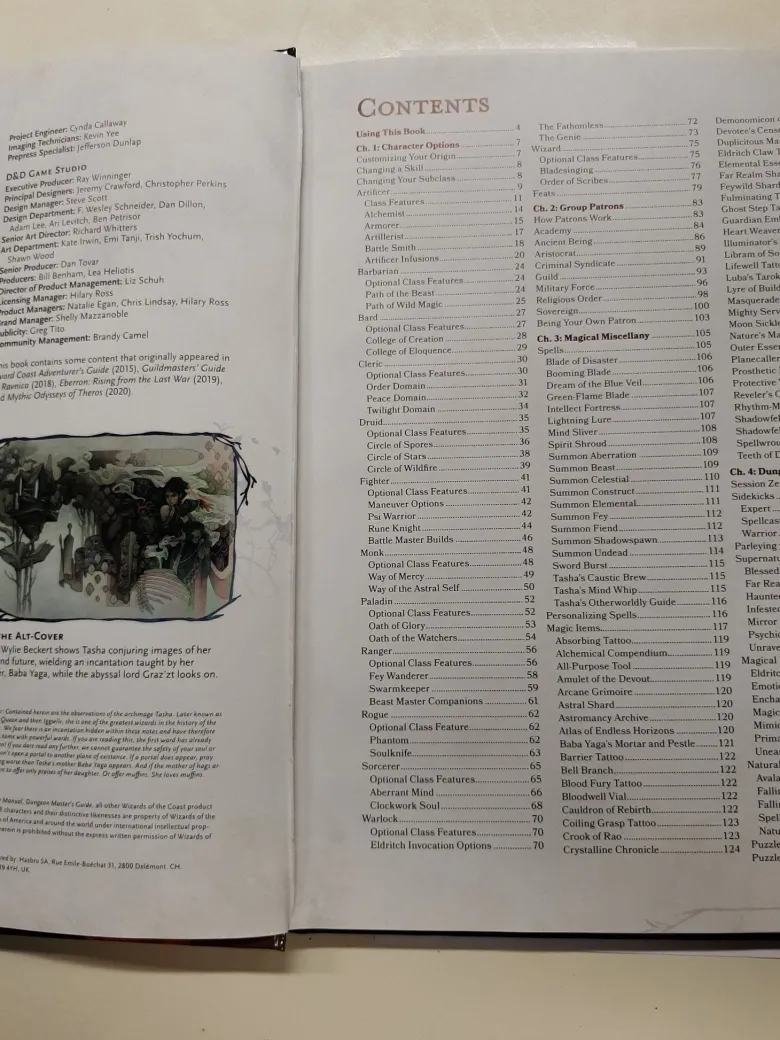 D&D 5.0: Tasha's Cauldron of Everything