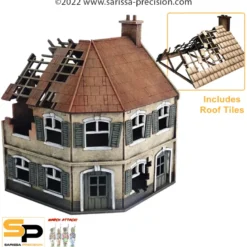 Destroyed Corner Terrace House