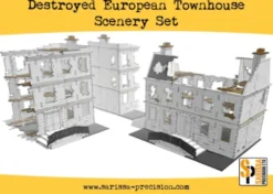 Destroyed European Townhouse Scenery Set